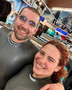A photo of Rick and Melissa from DIB Diving at Camaro Watersports
